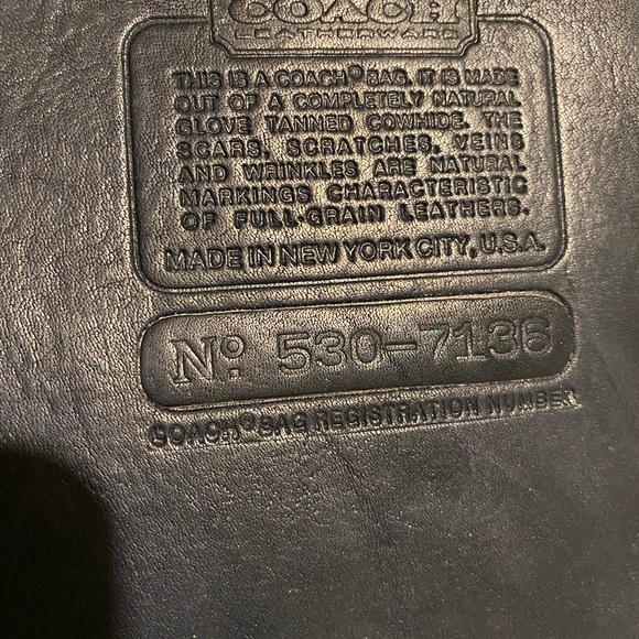 Coach Vintage Black leather briefcase - Picture 9 of 10